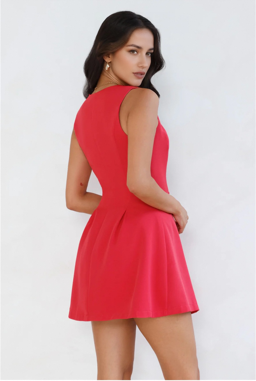 Office Chic Tailored Mini Dress
