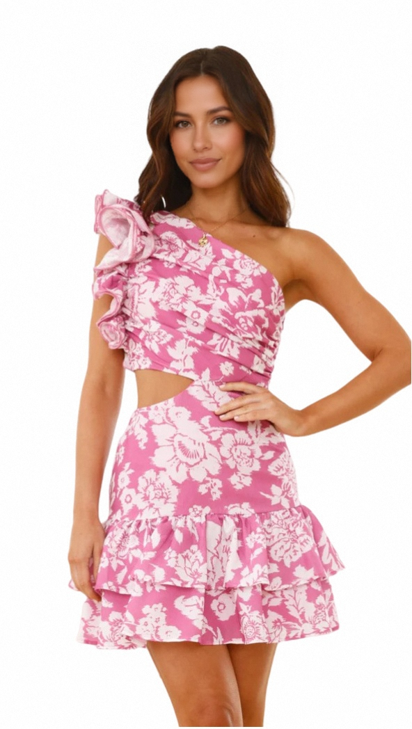 One Shoulder Mini Dress